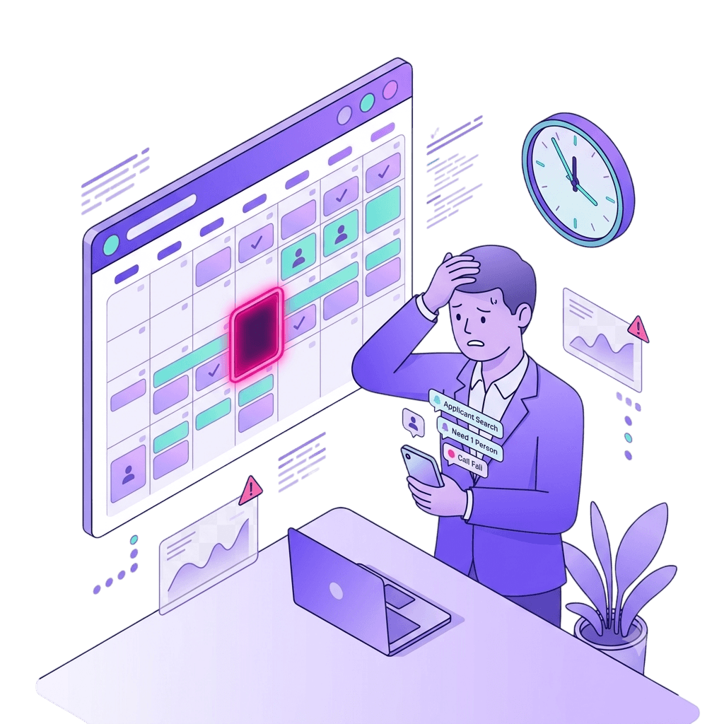 Empty shifts. Last-minute scrambles.